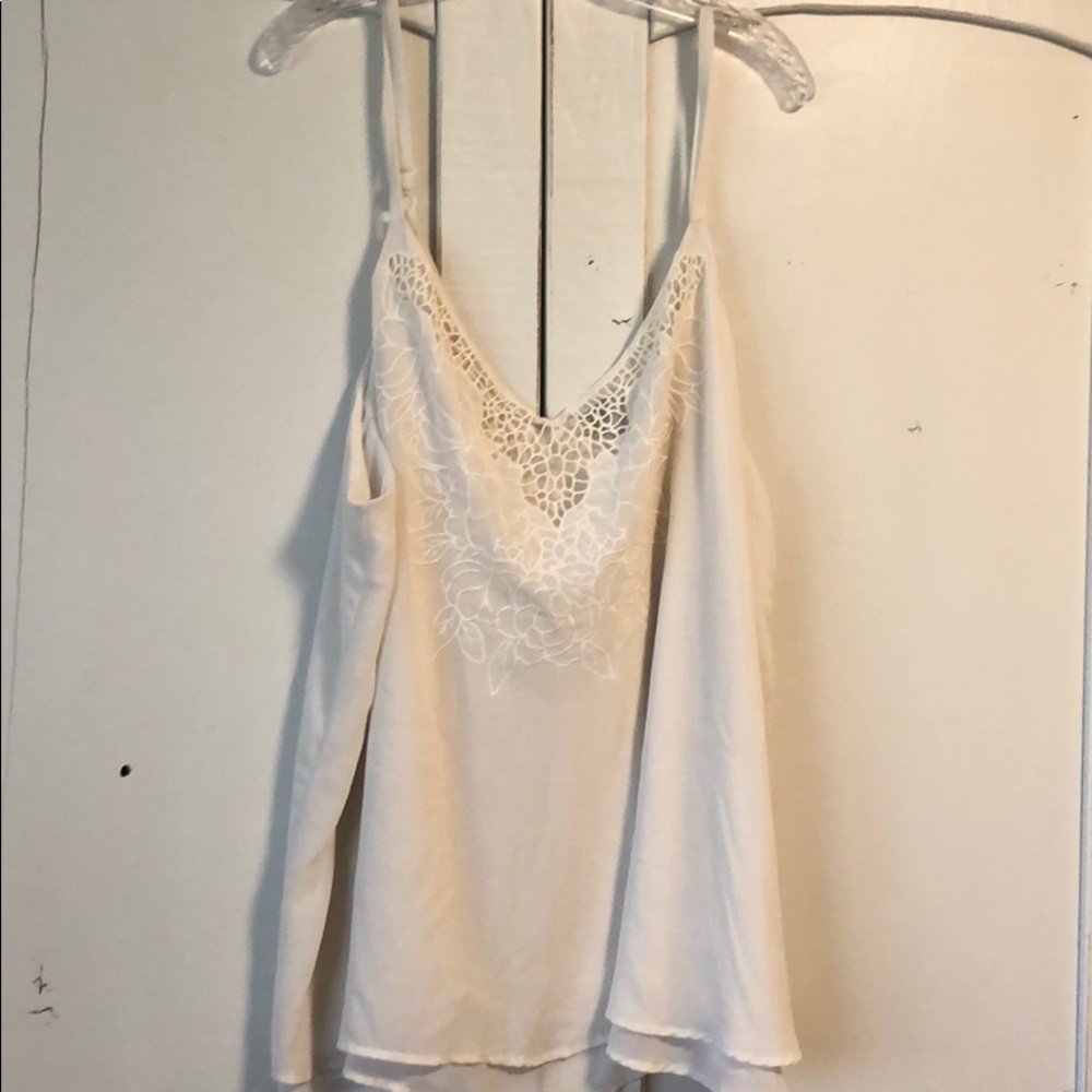 Cream color tank top size 4